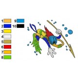 Woody Woodpecker 15 Embroidery Design